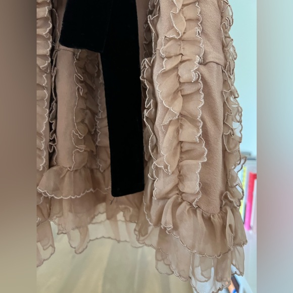 Red Valentino Ruffle Dress in Light Pink - Picture 6 of 11